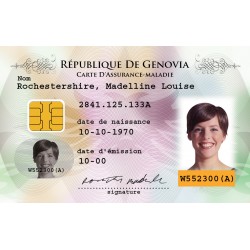 Plastic card perso data 4 color - photo/data/bar codes/microprint Plastic card perso data 4 color - photo/data/bar codes/microprint