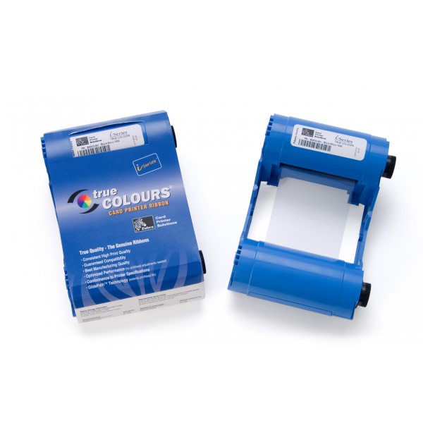 Zebra i Series silver monochrome ribbon cartridge for P1XX printers, 1000 images