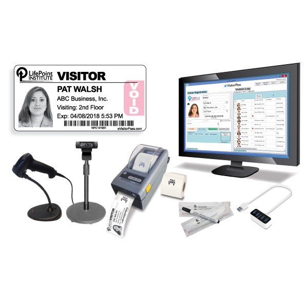 eVisitor Desktop Format  - Turbo Package with Zebra 