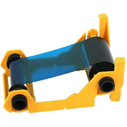 Zebra 800017-204 i Series blue monochrome ribbon cartridge for P1xx printers, 1000 images